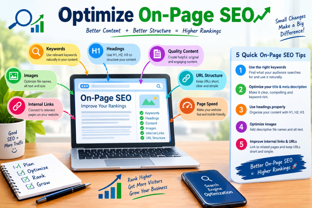 On-page SEO optimization tips for improving website rankings